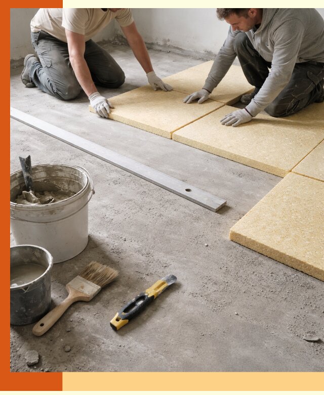 Утепление бетонного пола в Вязниках профессионально и недорого