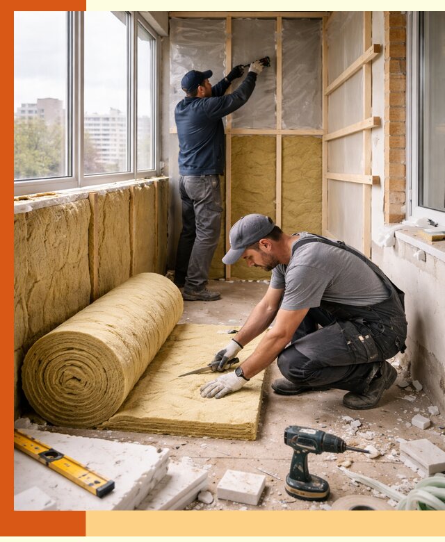 Утепление балкона под ключ в Вязниках качественно и быстро