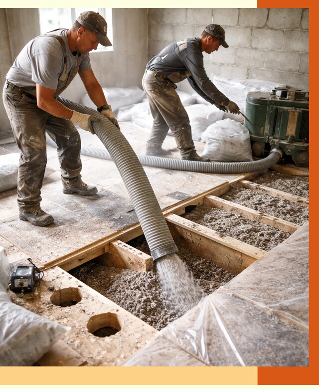 Заполнение пустот перекрытий в Вязниках от 4807 руб. под ключ | ТепломастерВзн