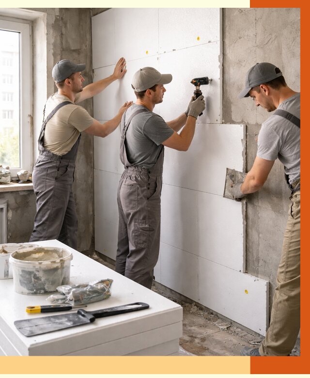 Утепление пенопластом домов и стен в Вязниках от 1976 руб. — ТепломастерВзн