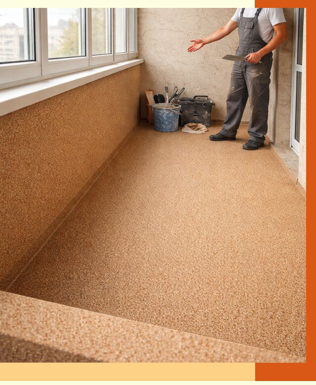 Утепление балкона жидкой пробкой в Вязниках от 3899 руб/м² под ключ | ТепломастерВзн